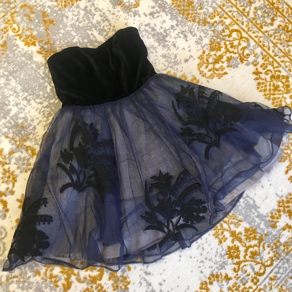 Floret Bell of the Ball Tulle & Velvet Embroidered